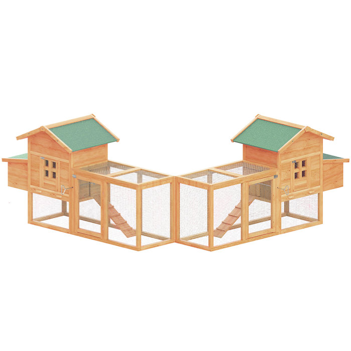 Tucker Murphy Pet™ Chicken Coop with Chicken Run For Up To 6 Chickens